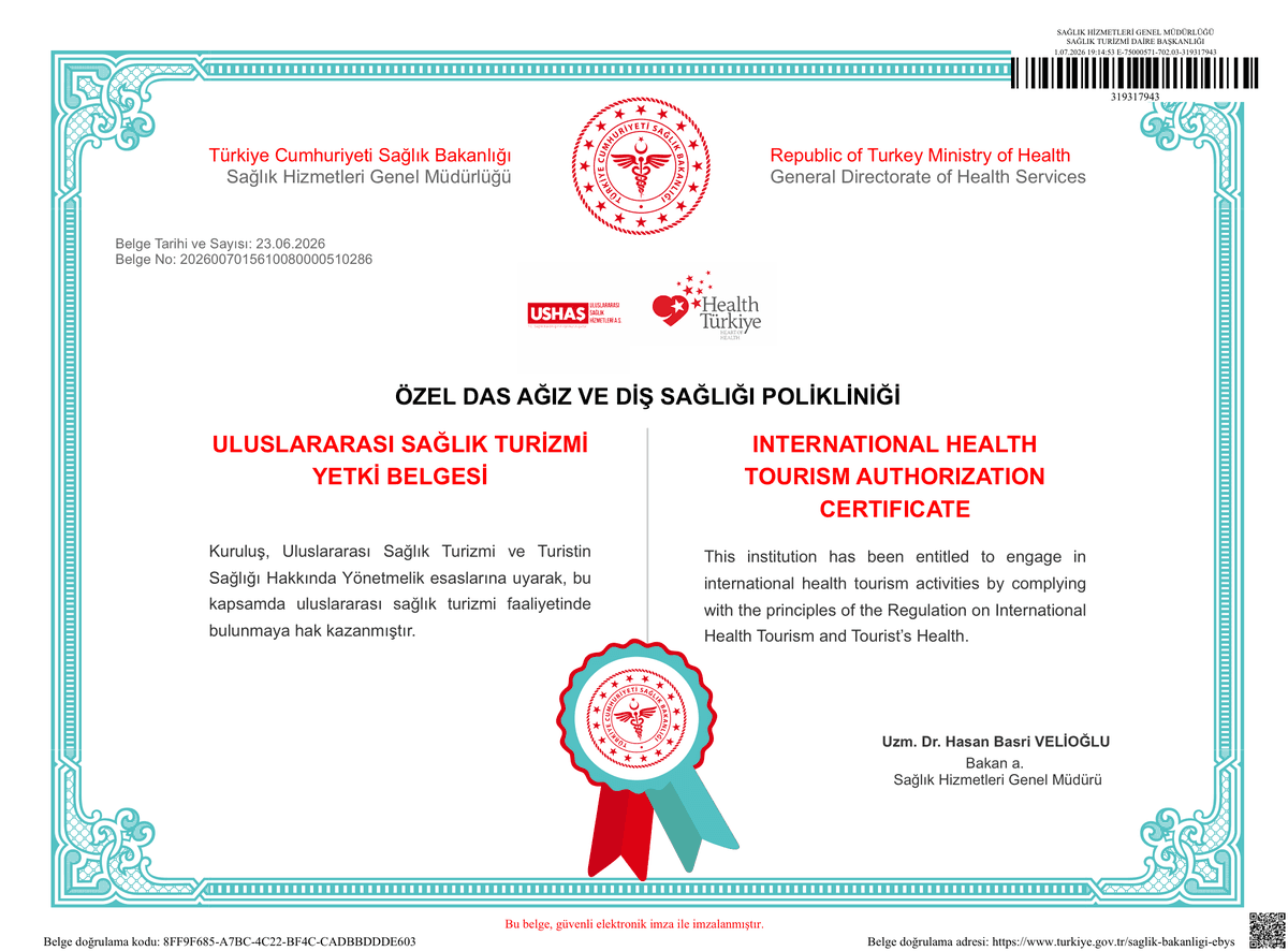 International Health Tourism Authorization Certificate
